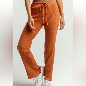 Billabong Come Through Cropped Flare Pants; sweater lounge pants